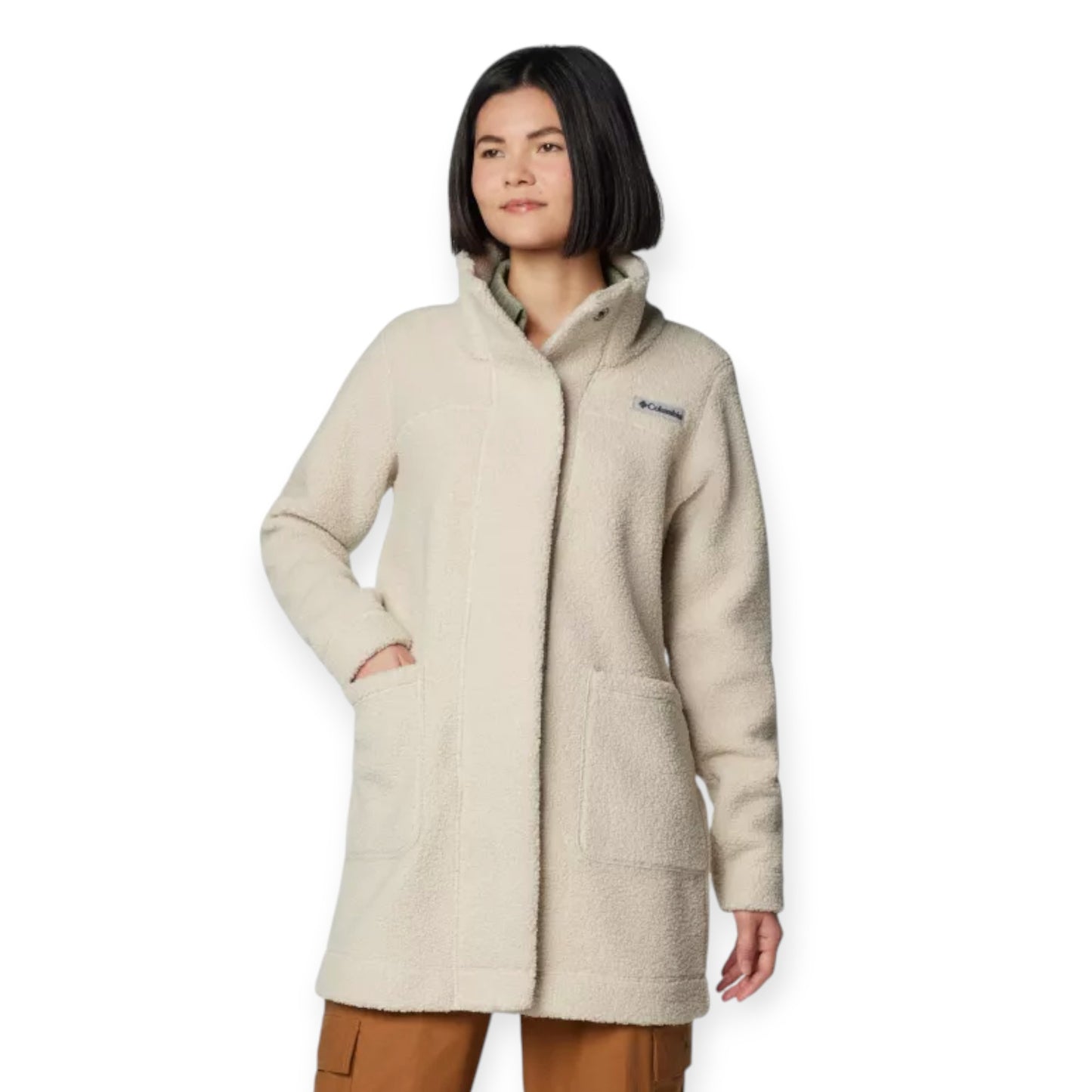 Pile Columbia Sportswear W Panorama Long Jacket Dark Stone 1862582-278