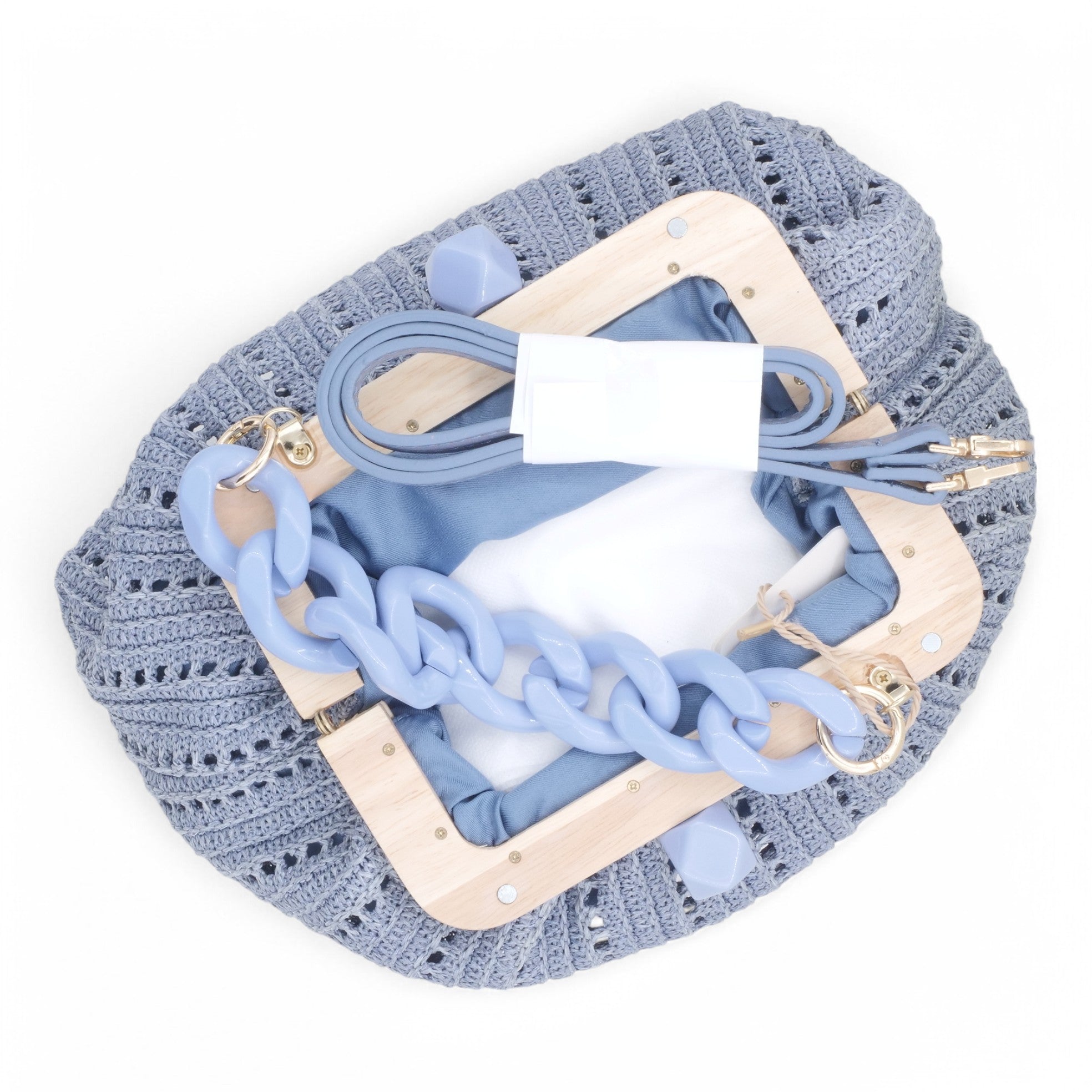  - ["Accessori","Artigianato","Borse","Donna","Kontessa","PE25"] - Pochette L'Avventura Denim Kontessa - Lupis SRL