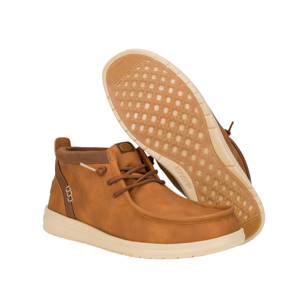  - ["FW25","HEYDUDE","Polacco","Scarpe","Stivaletti","Uomo"] - Polacco HEYDUDE Wally Mid Gripr Classic Brown 42051-2DU - Lupis SRL