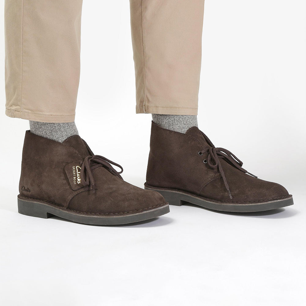 Polacco Uomo Clarks Desert Bt Evo Dark Brown Suede 26166784
