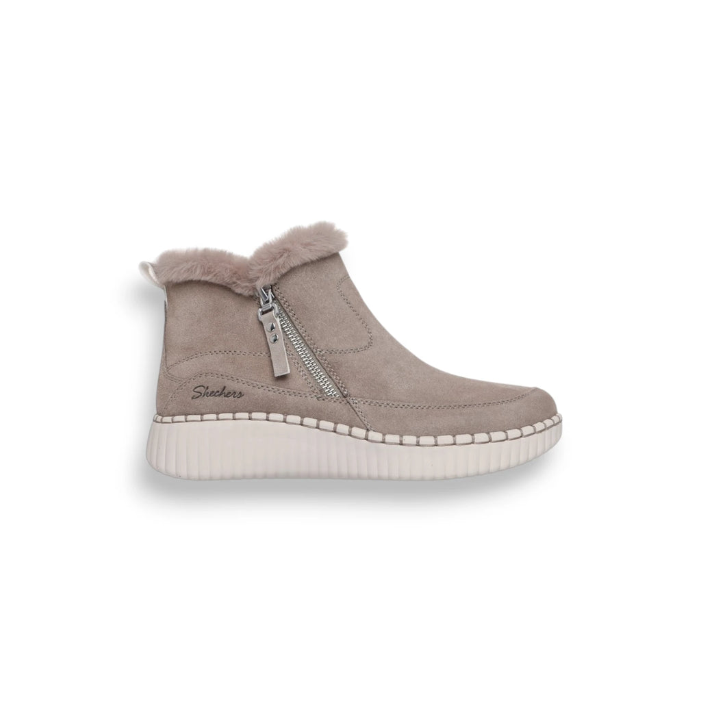  - ["Donna","FW25","Polacco","Scarpe","Skechers"] - Polacco Donna Skechers Wilshire Blvd - Fresh Zip Taupe 168108-TPE - Lupis SRL