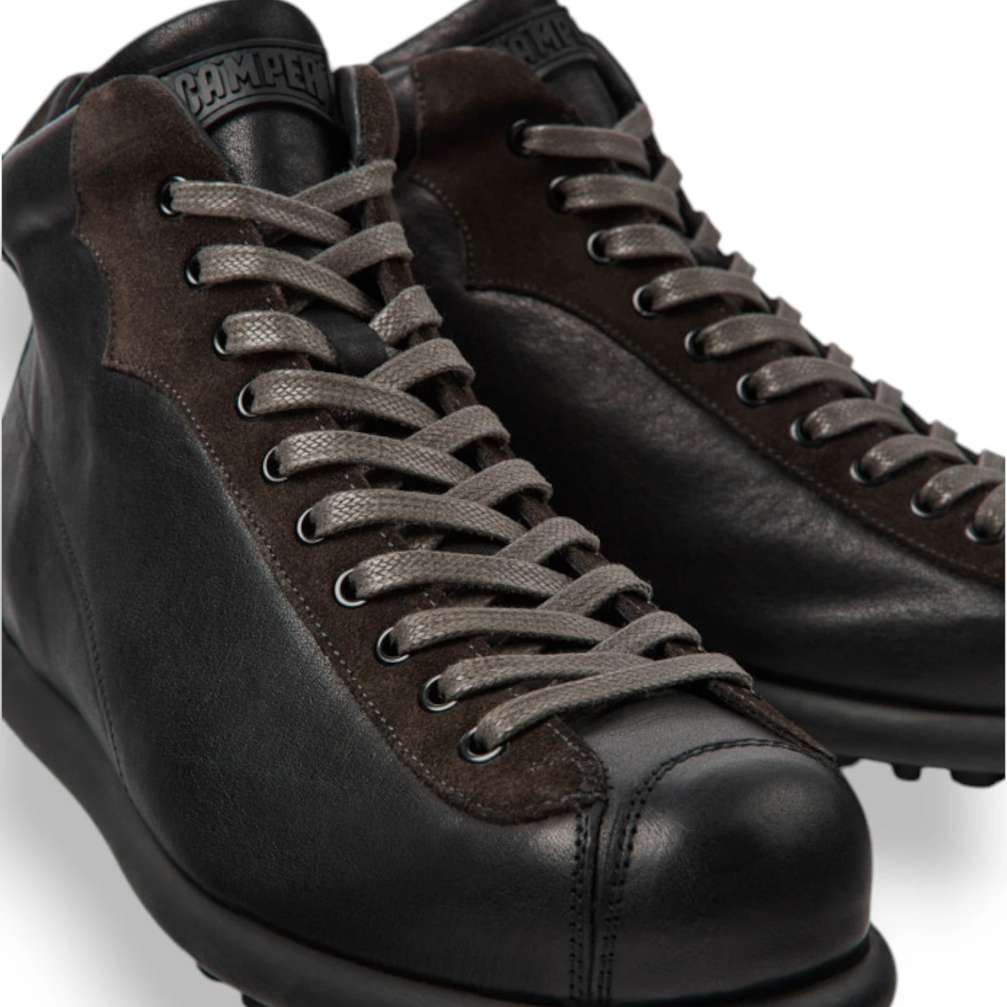  - ["Camper","FW25","NOEAN","Polacco","Scarpe","Uomo"] - Polacco Uomo Camper Soweto Pelotas Ariel Nubuck Gomma Black 33766-125 - Lupis SRL