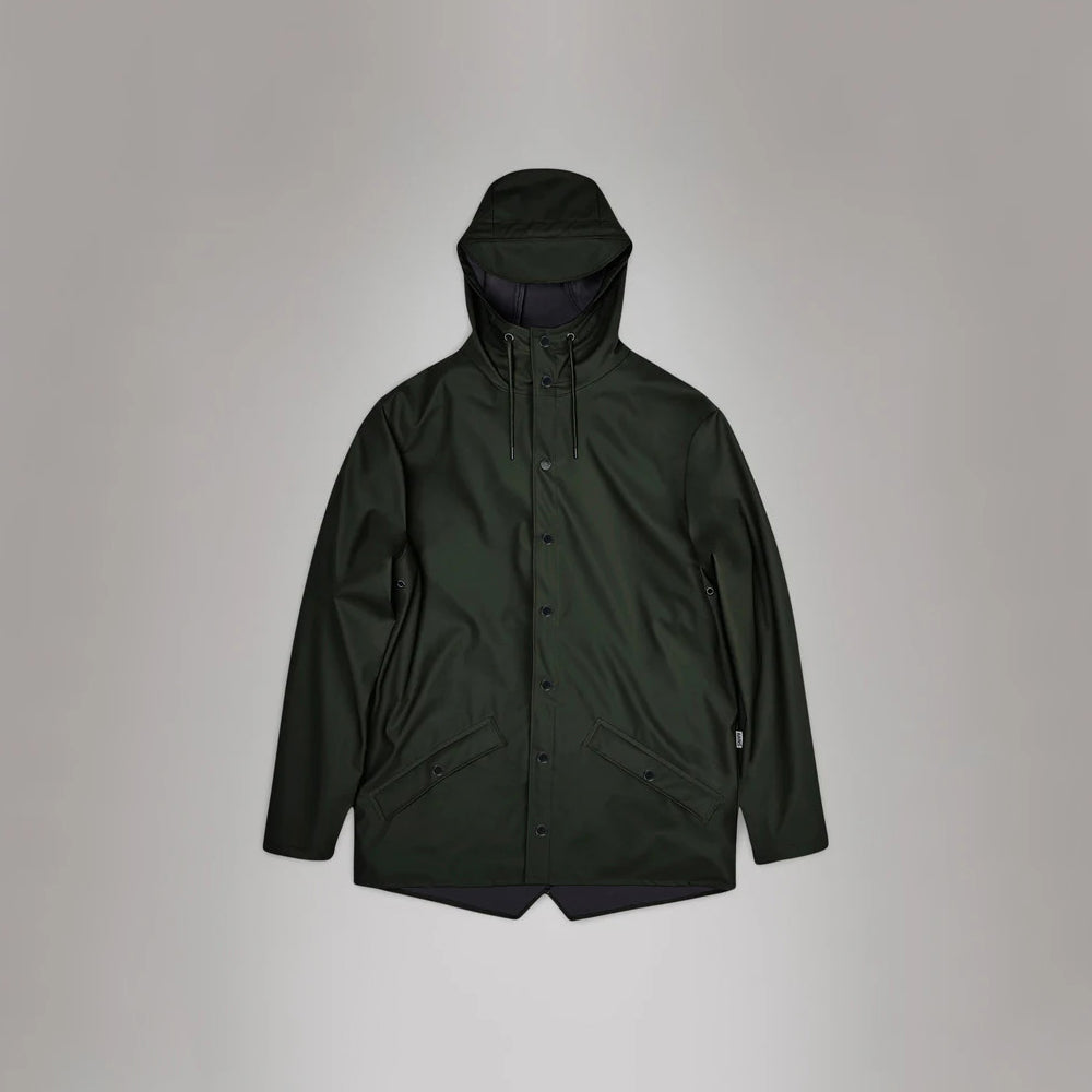 '- ["Abbigliamento","Donna","Giacche","Nuovo","Rains"] - Rains Long Jacket Green W3 12010 - Lupis SRL