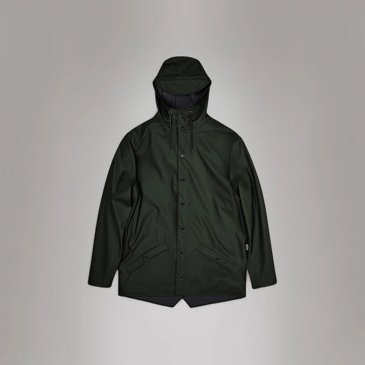 Rains Long Jacket Green W3 12010