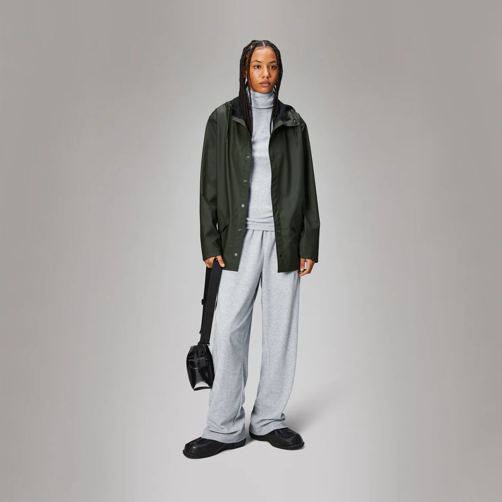 '- ["Abbigliamento","Donna","Giacche","Nuovo","Rains"] - Rains Long Jacket Green W3 12010 - Lupis SRL