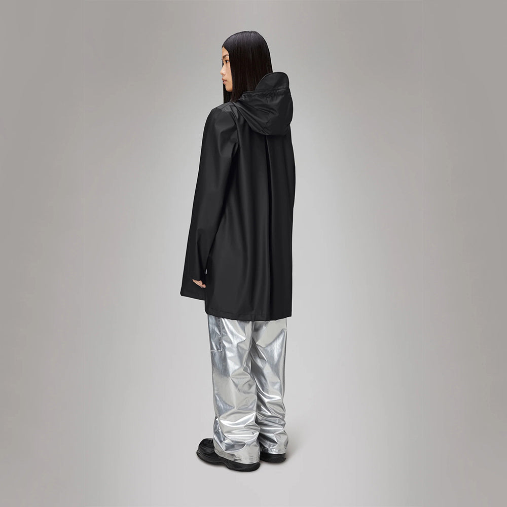 '- ["Abbigliamento","Donna","Giacche","Nuovo","Rains","Unisex"] - Rains A-Line W Jacket Black W3 18050 - Lupis SRL