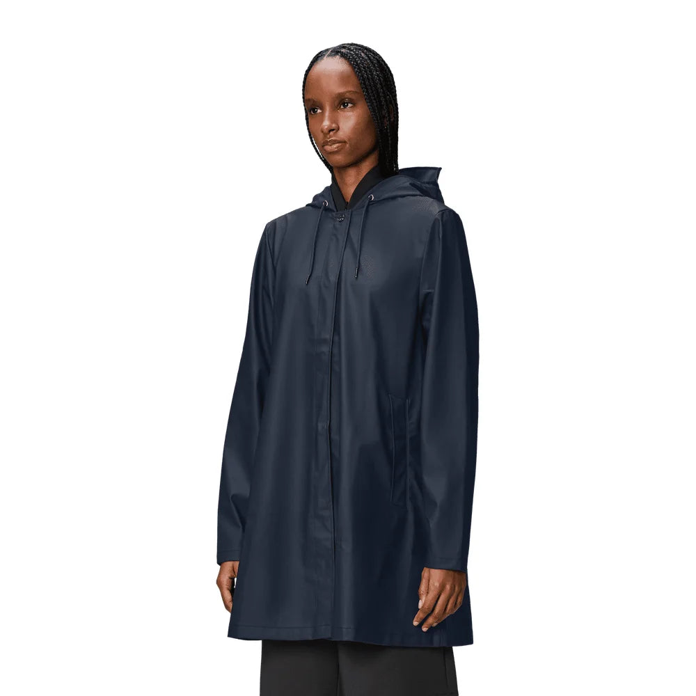  - ["Abbigliamento","Donna","Giacche","PE25","Rains"] - Rains A-Line W Jacket Navy W3 18050 - Lupis SRL