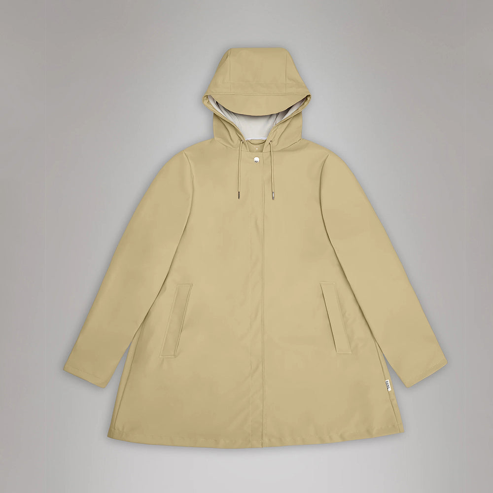  - ["Abbigliamento","Donna","Giacche","Nuovo","Rains","Unisex"] - Rains A-Line W Jacket Sand W3 18050 - Lupis SRL