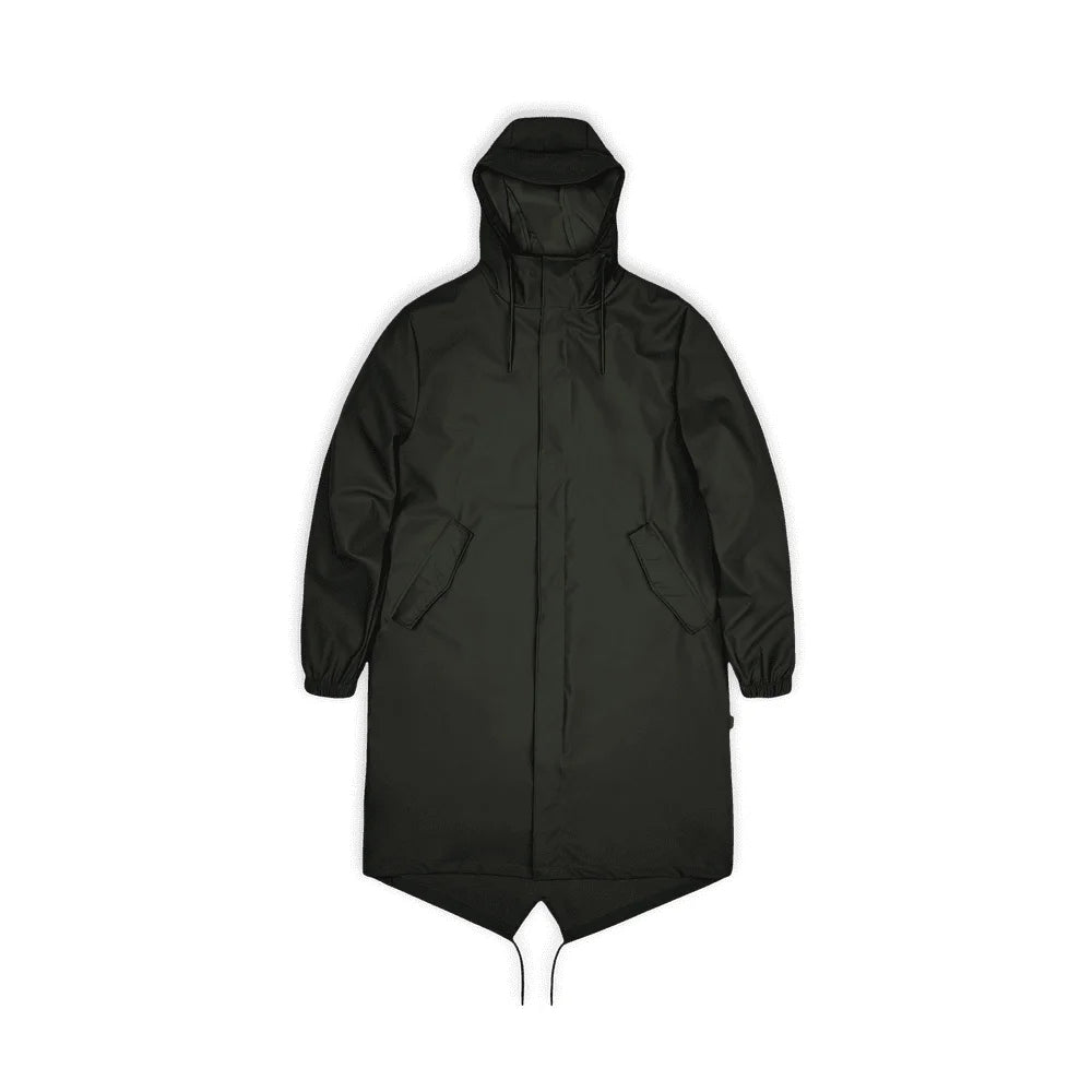 '- ["Abbigliamento","Donna","Giacche","PE25","Rains","Unisex","Uomo"] - Rains Fishtail Parka Green W3 18140 - Lupis SRL