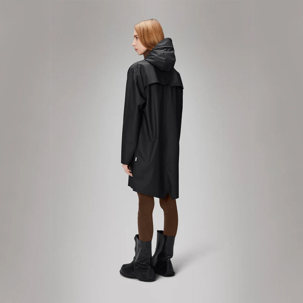 '- ["Abbigliamento","Donna","Giacche","Nuovo","Rains","Unisex"] - Rains Long Jacket Black W3 12020 - Lupis SRL