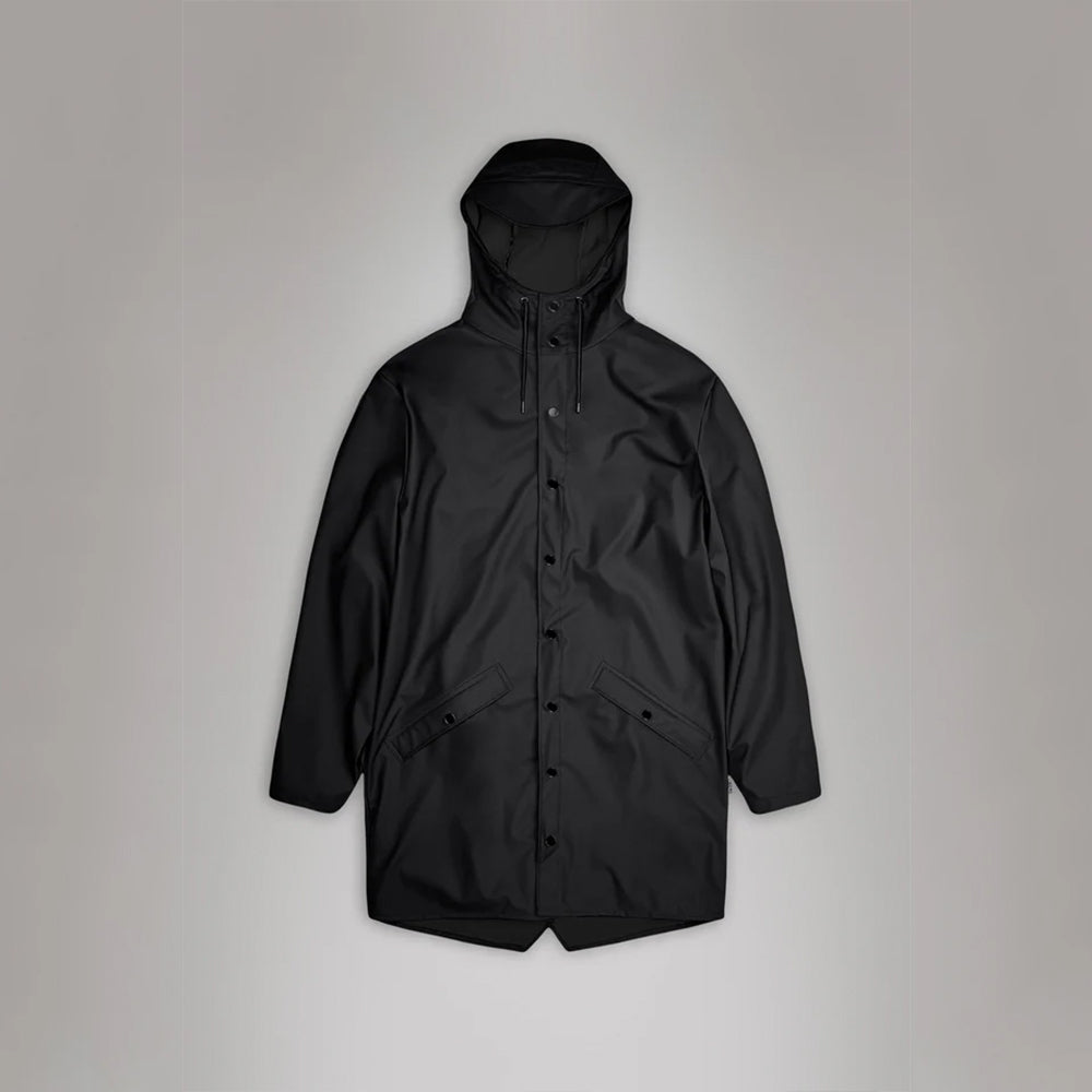 '- ["Abbigliamento","Donna","Giacche","Nuovo","Rains","Unisex"] - Rains Long Jacket Black W3 12020 - Lupis SRL