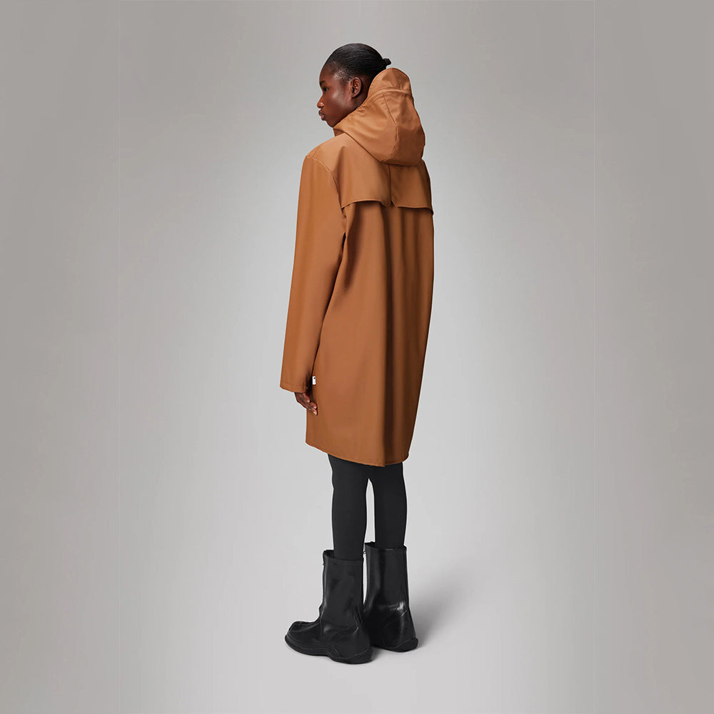  - ["Abbigliamento","Donna","Giacche","Nuovo","Rains","Unisex"] - Rains Long Jacket Rust W3 12020 - Lupis SRL