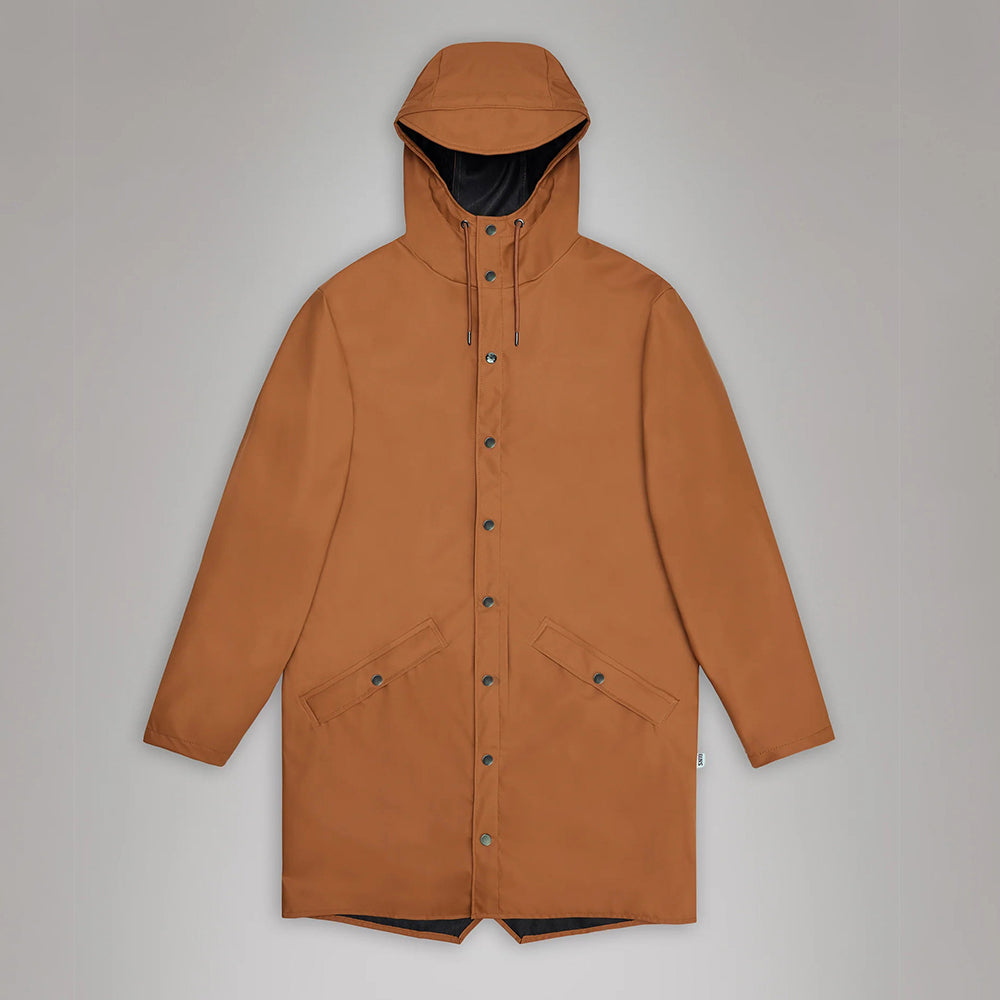  - ["Abbigliamento","Donna","Giacche","Nuovo","Rains","Unisex"] - Rains Long Jacket Rust W3 12020 - Lupis SRL