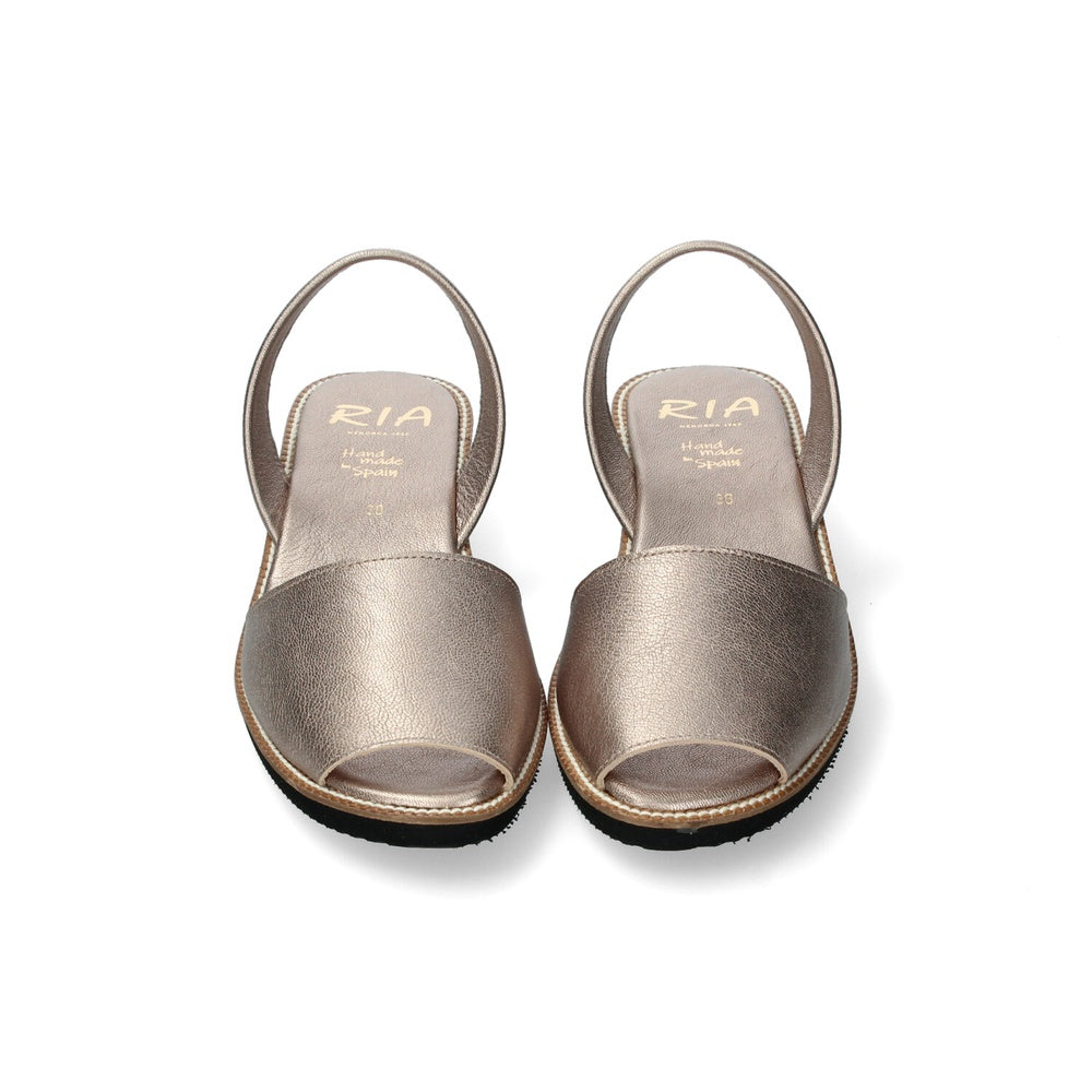 Ria Menorca Women's Minorcan Sandals Metalgrain Onyx Black 22510
