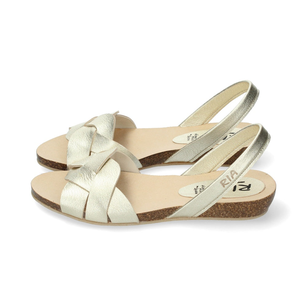 Ria Menorca Women's Sandals Metalgrain Carrara Champany Caramelo 33501-40349