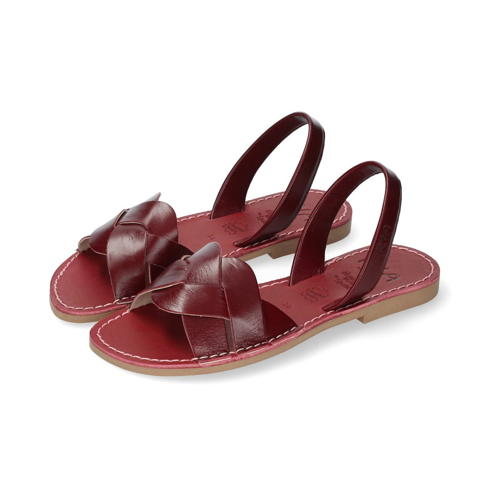 Ria Menorca Women's Feather Wine Caramel Sandals 40349-W