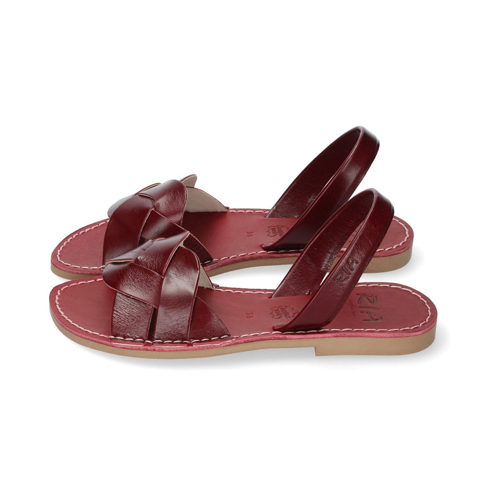 Ria Menorca Women's Feather Wine Caramel Sandals 40349-W
