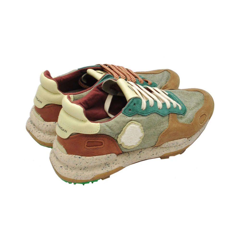 Satorisan Men's Shoes Chacrona Linen Dry Seaweed 110107A
