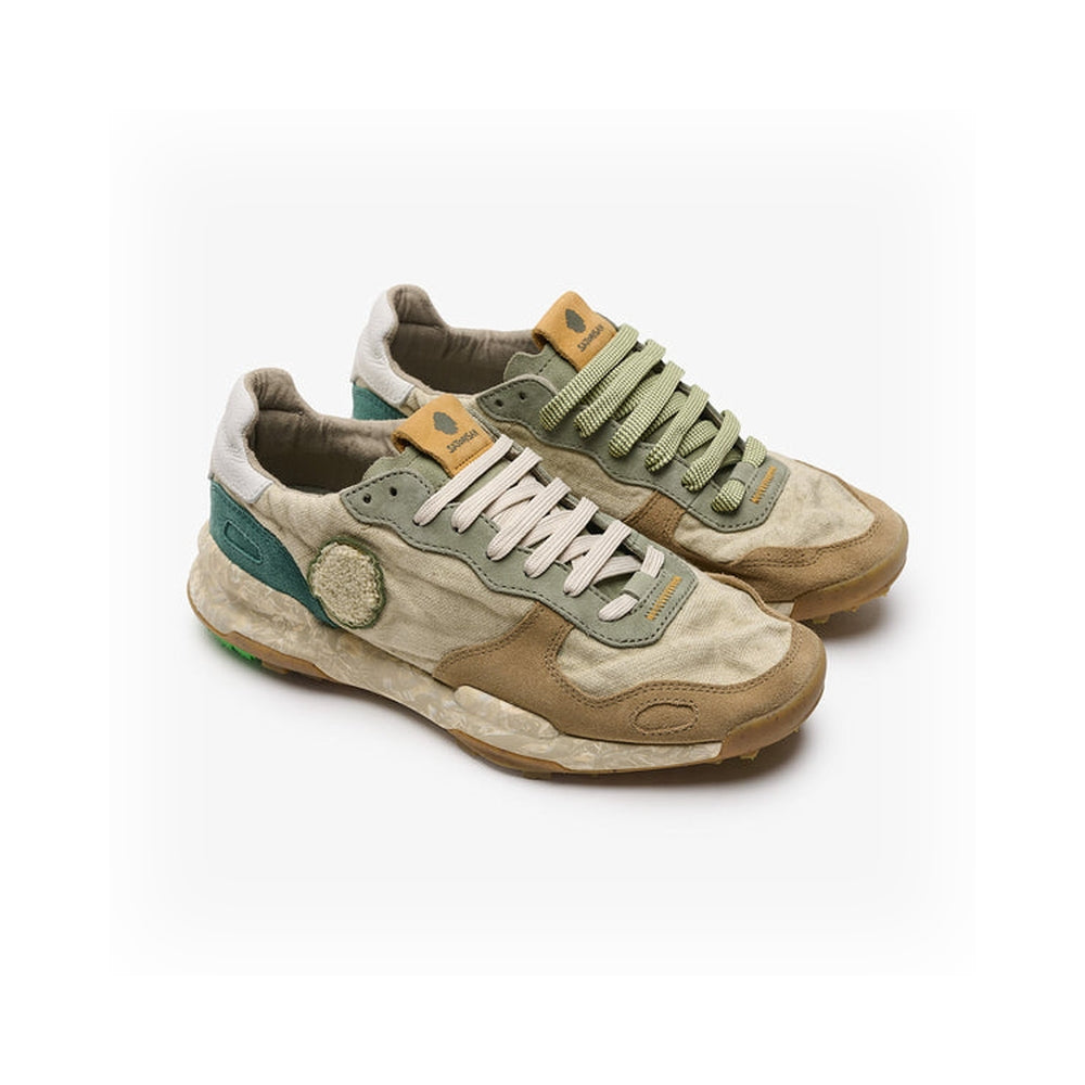 Satorisan Men's Shoes Chacrona Linen Urbanite Green M 110107A