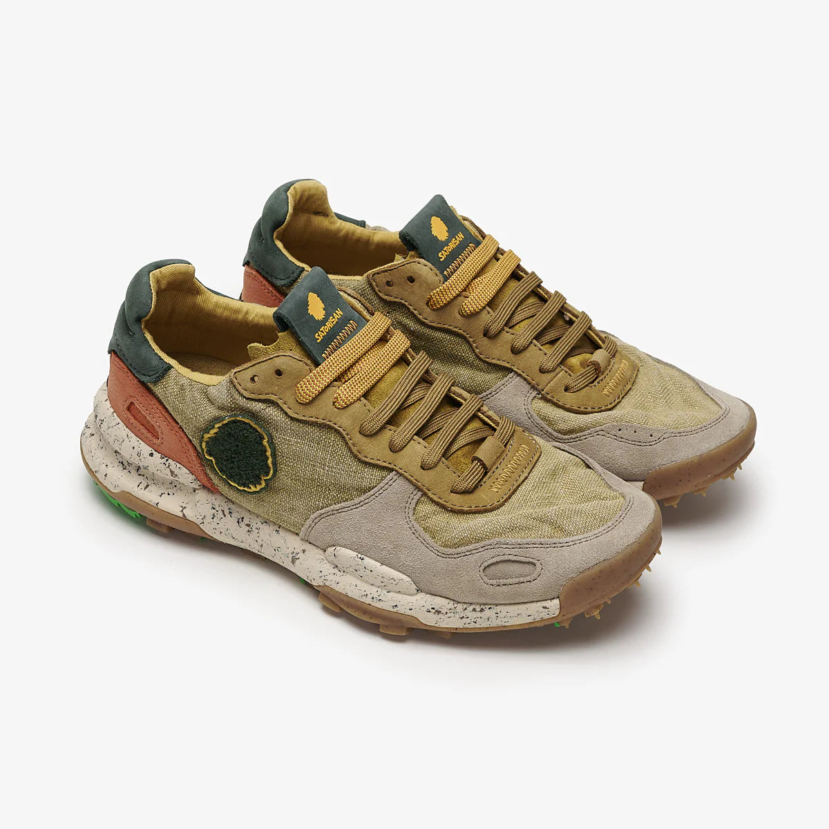  - ["PE25","Satorisan","Scarpe","Scarpe sportive","Uomo"] - Satorisan Chacrona Linen Wheathered Khaki 110107A-343 - Lupis SRL