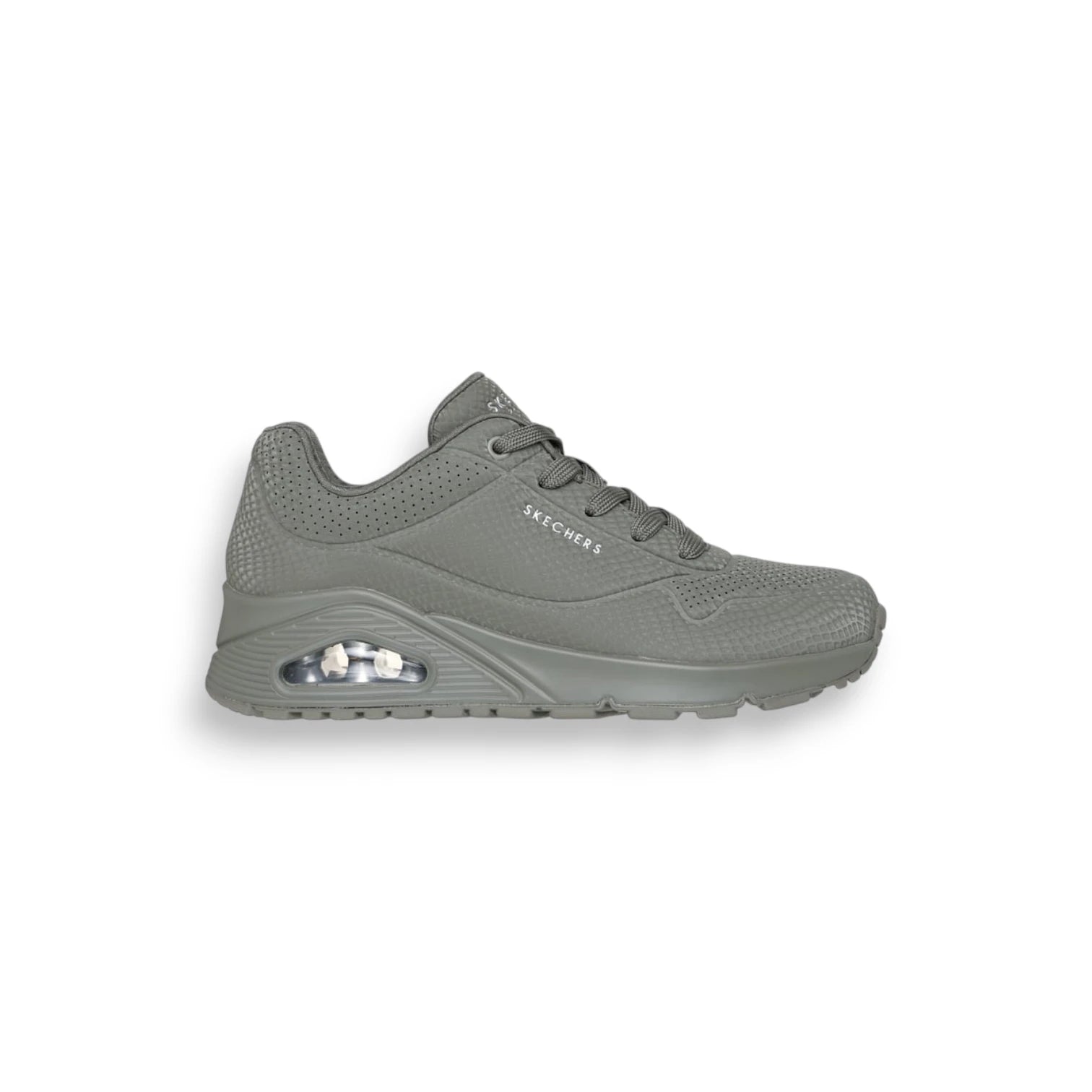  - ["Donna","FW25","Scarpe","Scarpe sportive","Skechers"] - Scarpe sportive Donna Skechers Uno - Shiny Scale Olive 177861-OLV - Lupis SRL