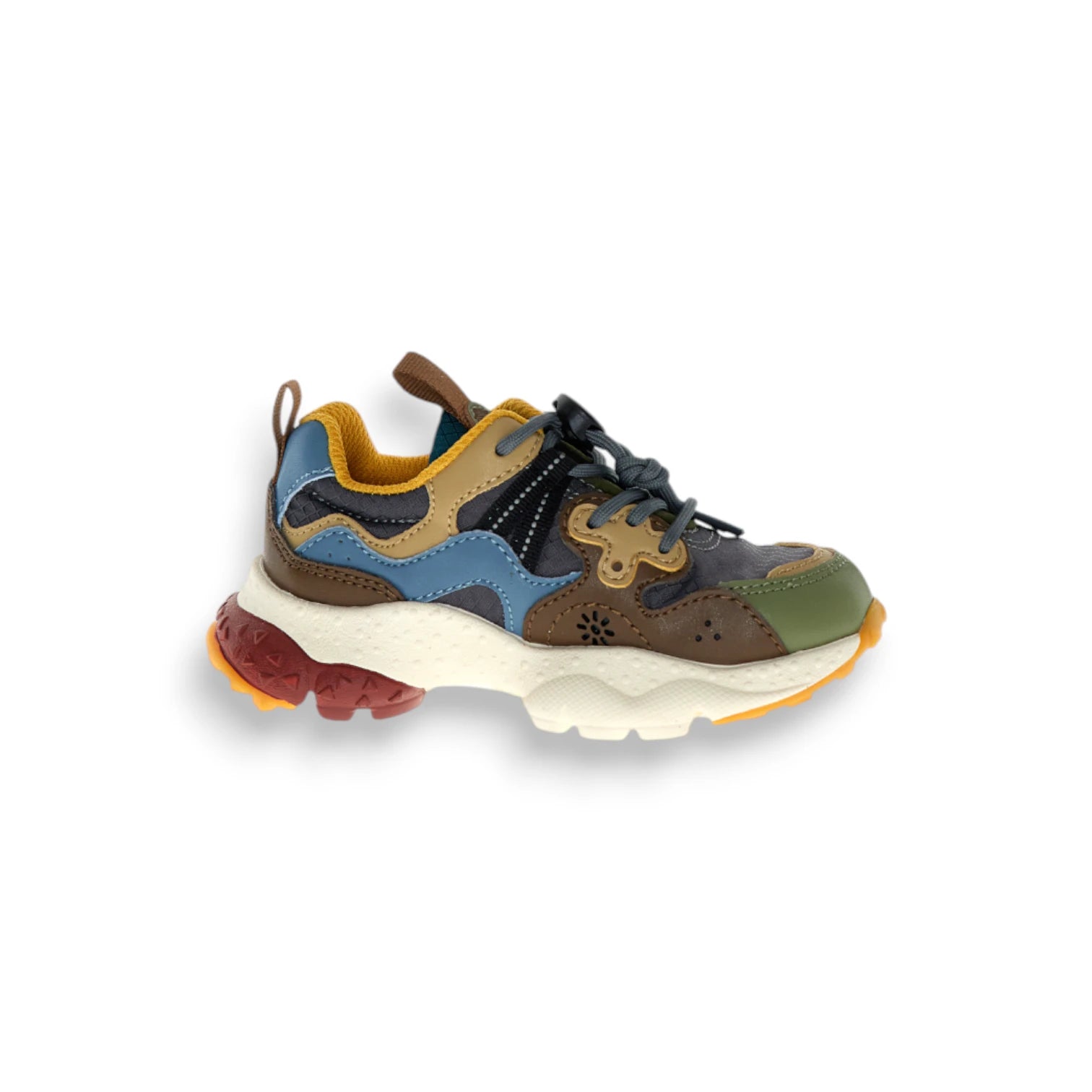  - ["Donna","Flower Mountain","FW25","Scarpe","Scarpe sportive"] - Scarpe sportive Kids Flower Mountain Yamano 3 Junior Militare 2015497-34-3F42 - Lupis SRL