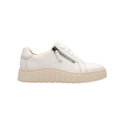 Clarks Mykah Joy Off White Leather Women's Sports Shoes 26184245