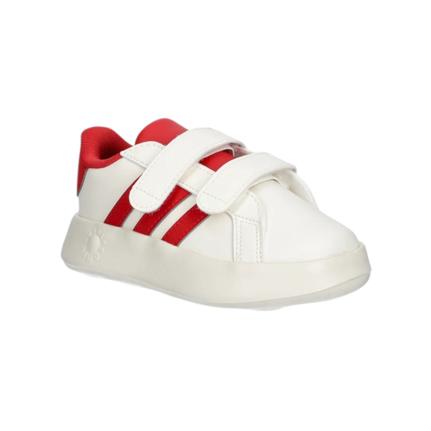 Scarpe sportive Kids Adidas Grand Court 2. Cf I Sintetico Tessuto Bianco Rosso JQ7995