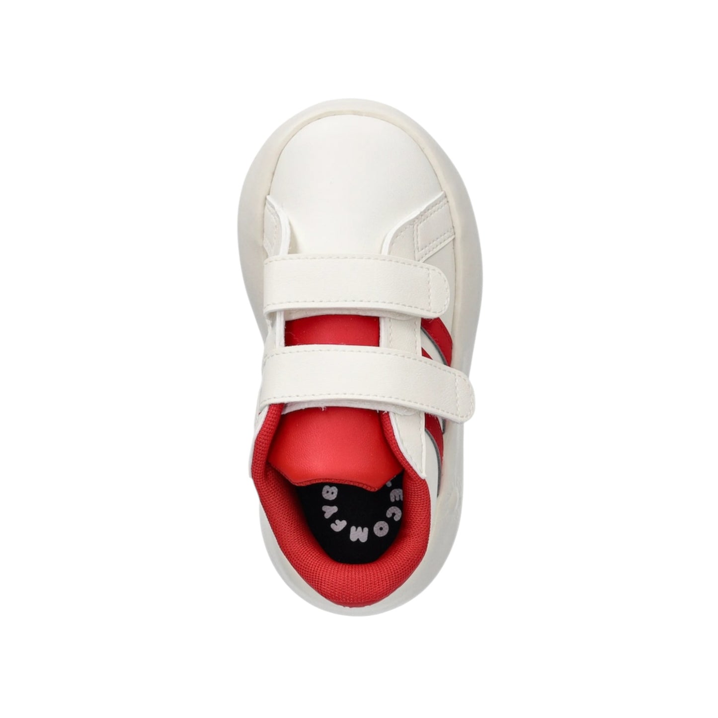 Scarpe sportive Kids Adidas Grand Court 2. Cf I Sintetico Tessuto Bianco Rosso JQ7995