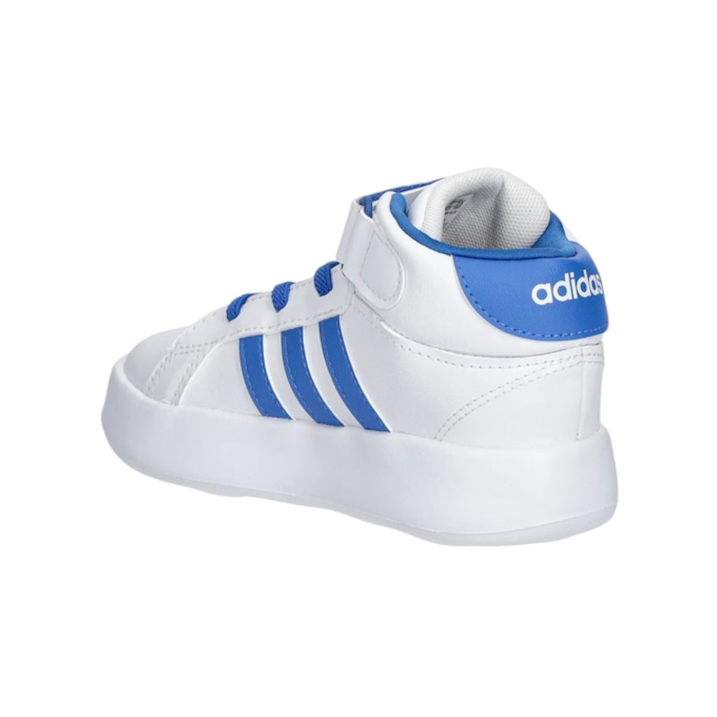  - ["Adidas","FW25","Kids","Scarpe","Scarpe sportive","Sneakers"] - Scarpe sportive Kids Adidas Grand Court Mid I Sintetico Tessuto Bianco Blu JQ5678 - Lupis SRL