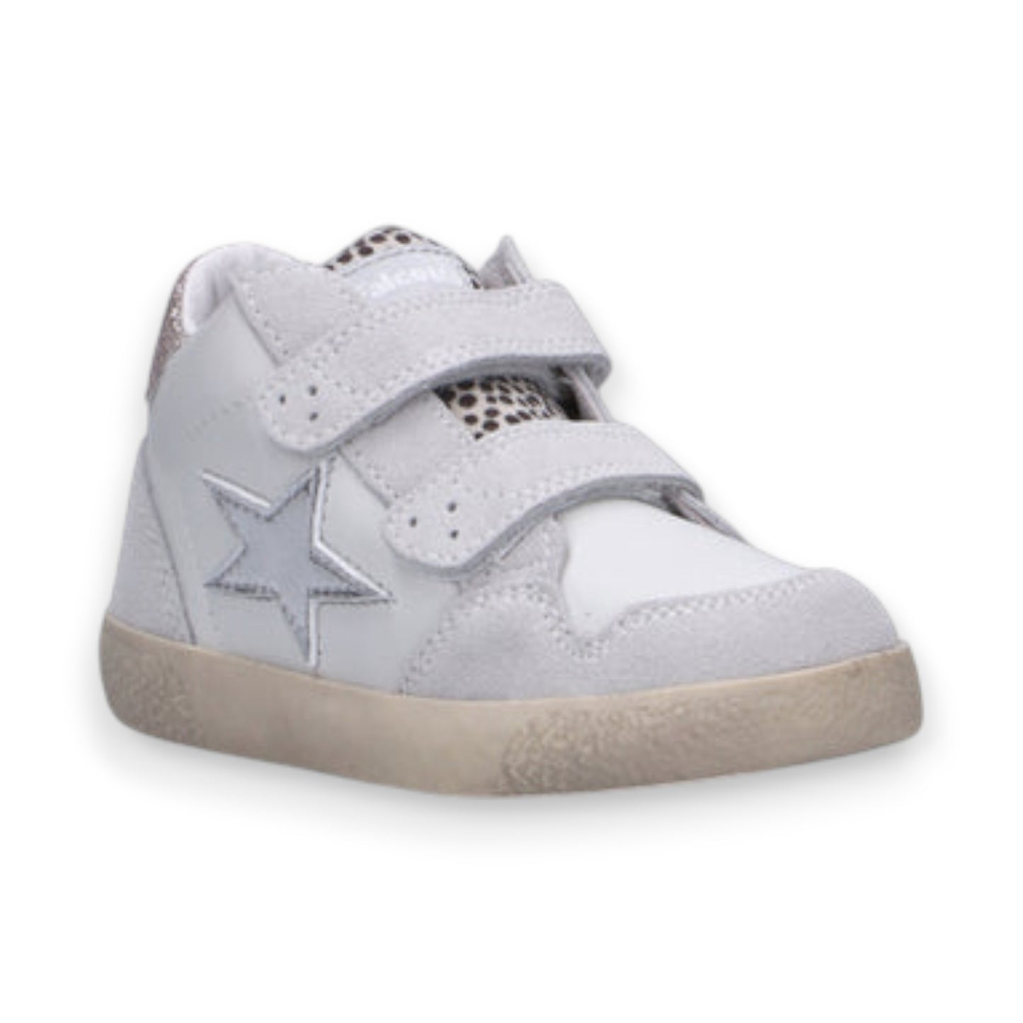 Scarpe sportive Kids Falcotto Alnoite High 2 Vl Suede Calf Pony White Silver Pink 2018772-21-1N52
