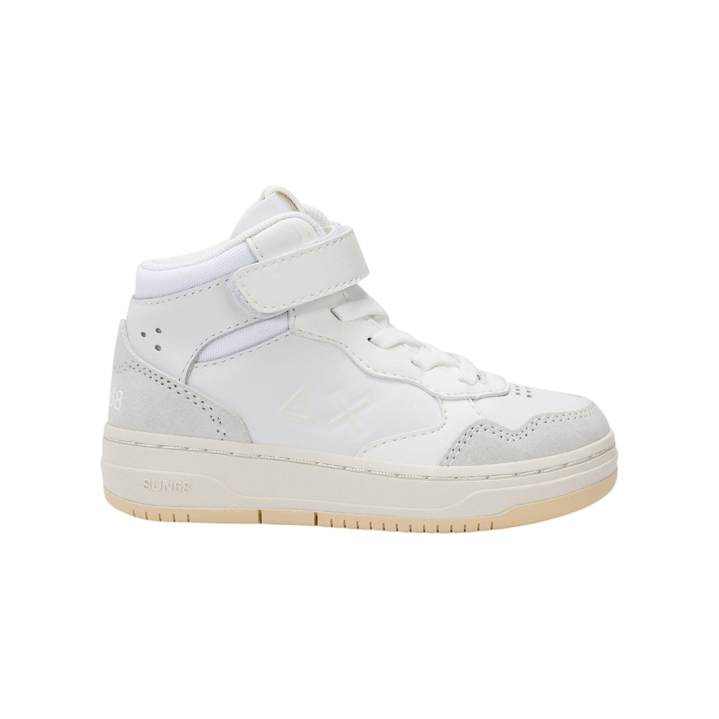 Scarpe sportive Sun68 Boy'S Big Basket Evo Mid Baby Bianco Z45350B-01