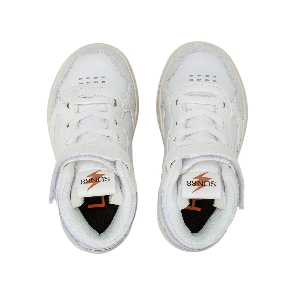  - ["FW25","Kids","Scarpe","Scarpe sportive","Sneakers","Sun68"] - Scarpe sportive Sun68 Boy'S Big Basket Evo Mid Baby Bianco Z45350B-01 - Lupis SRL