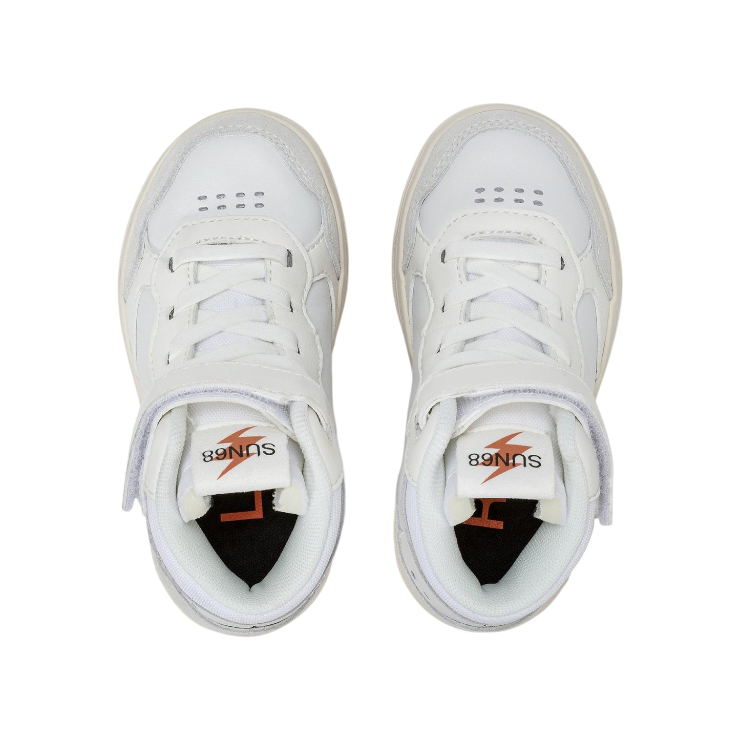 Scarpe sportive Sun68 Boy'S Big Basket Evo Mid Baby Bianco Z45350B-01