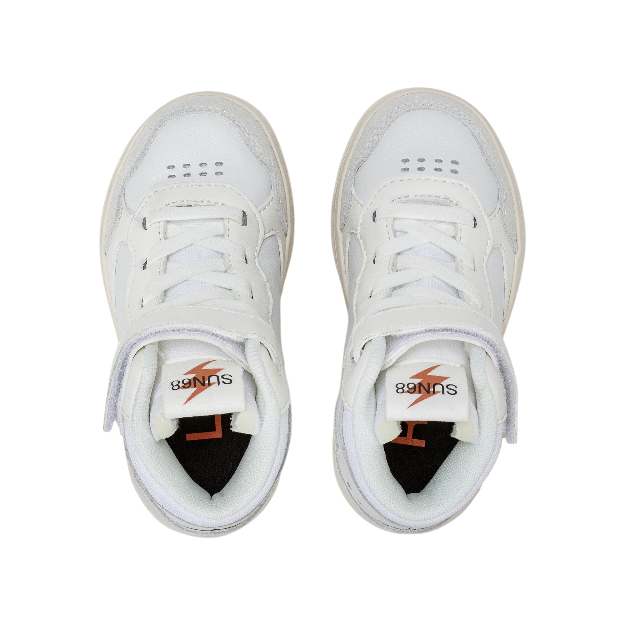  - ["FW25","Kids","Scarpe","Scarpe sportive","Sneakers","Sun68"] - Scarpe sportive Sun68 Boy'S Big Basket Evo Mid Baby Bianco Z45350B-01 - Lupis SRL