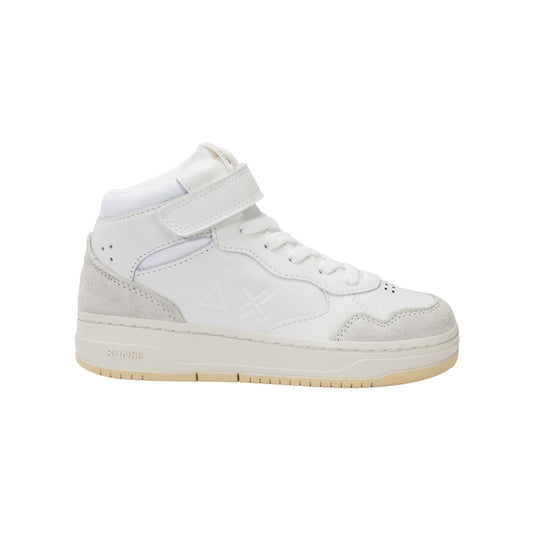 Scarpe sportive Sun68 Boy'S Big Basket Evo Mid Kid Bianco Z45350K-01