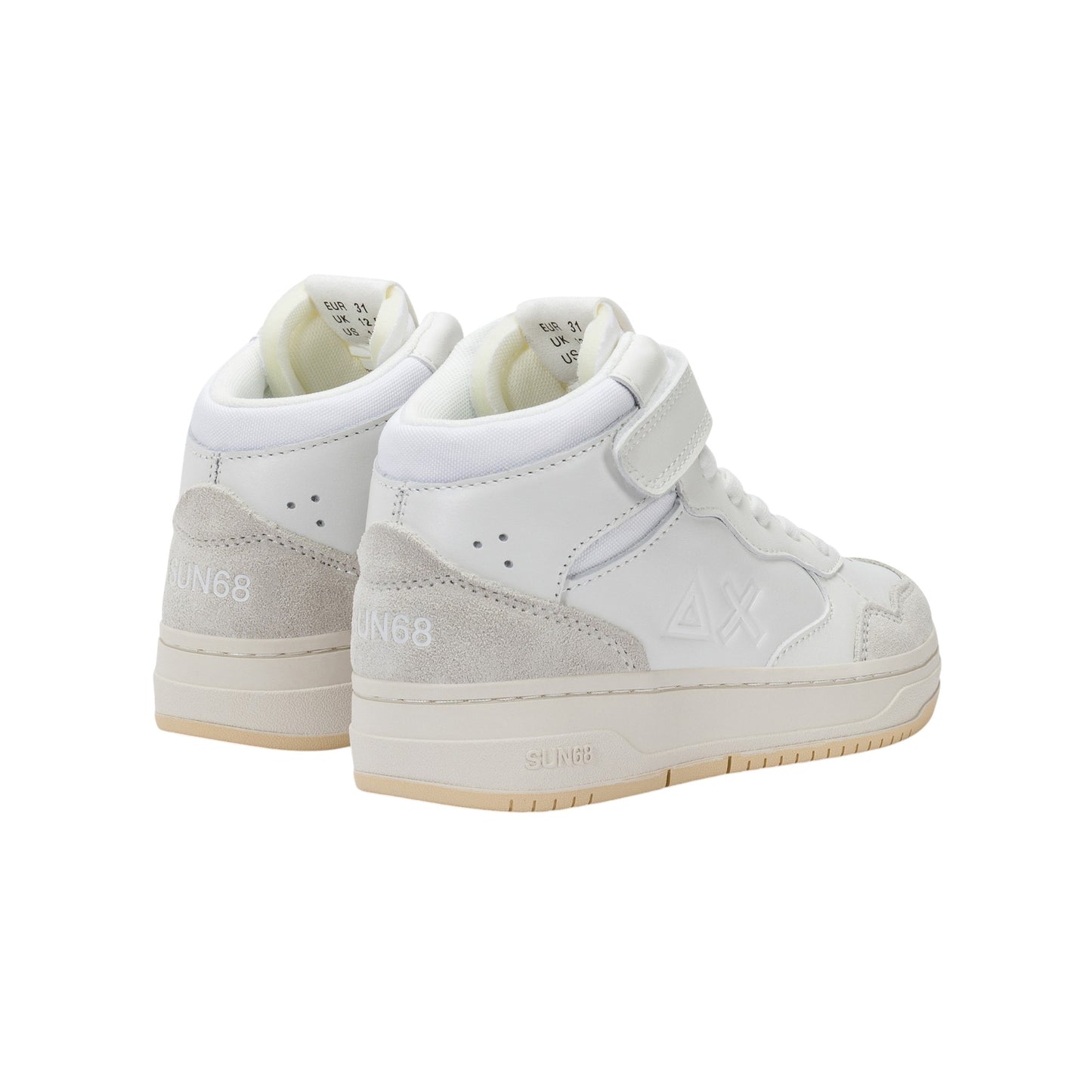 Scarpe sportive Sun68 Boy'S Big Basket Evo Mid Kid Bianco Z45350K-01