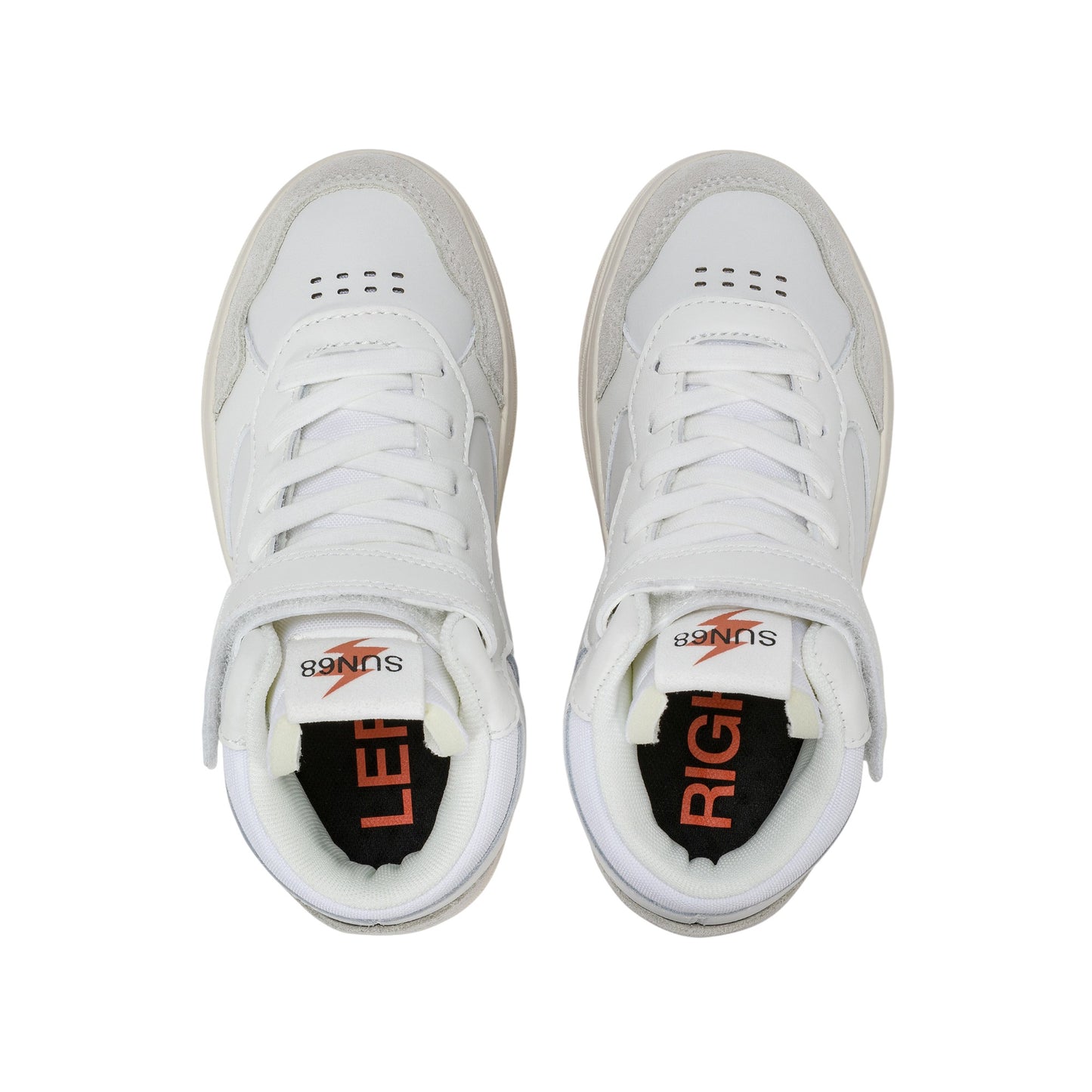 Scarpe sportive Sun68 Boy'S Big Basket Evo Mid Kid Bianco Z45350K-01