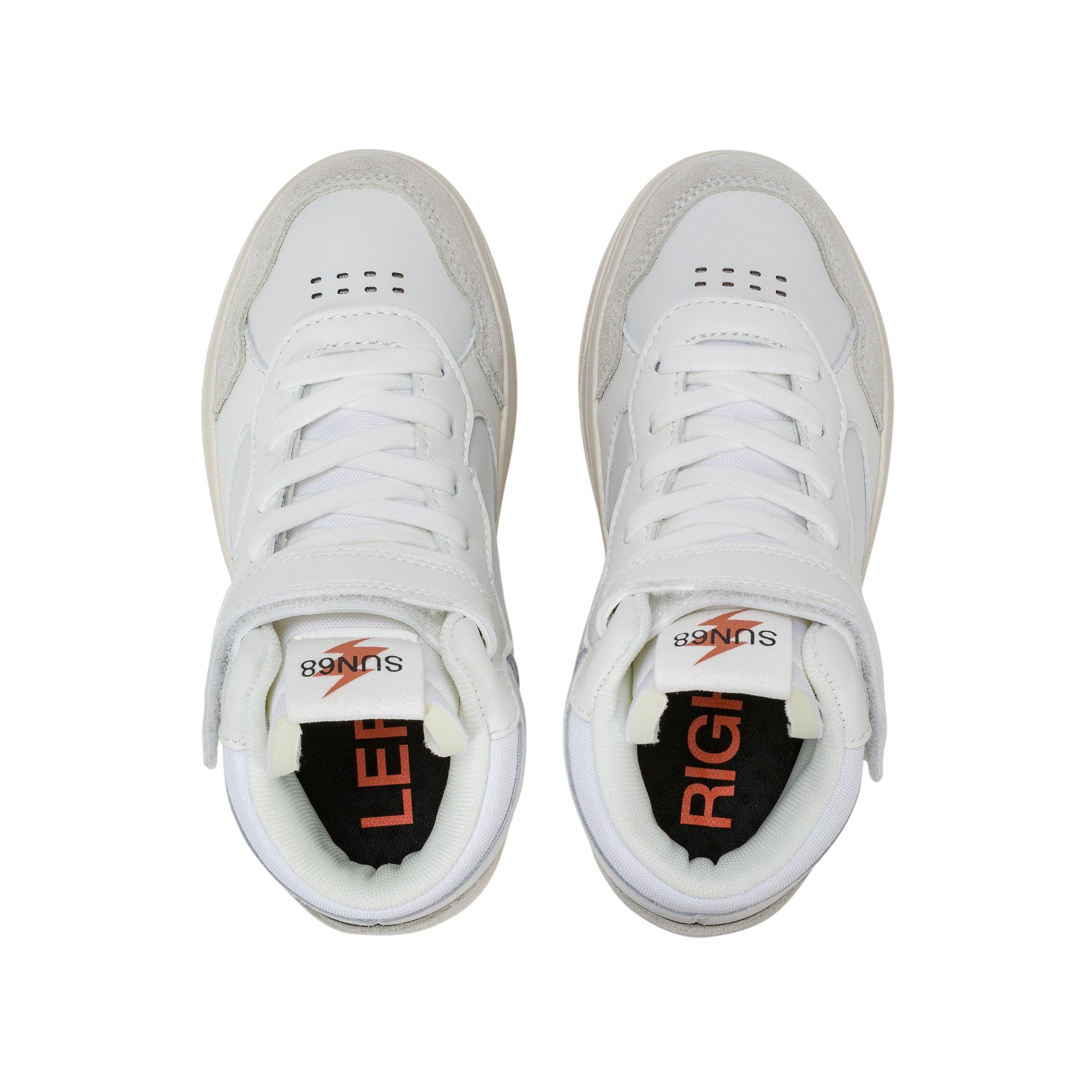  - ["FW25","Kids","Scarpe","Scarpe sportive","Sneakers","Sun68"] - Scarpe sportive Sun68 Boy'S Big Basket Evo Mid Kid Bianco Z45350K-01 - Lupis SRL