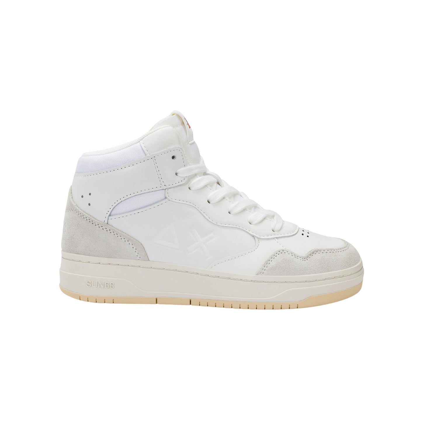 Scarpe sportive Sun68 Boy'S Big Basket Evo Mid Teen Bianco Z45350T-01