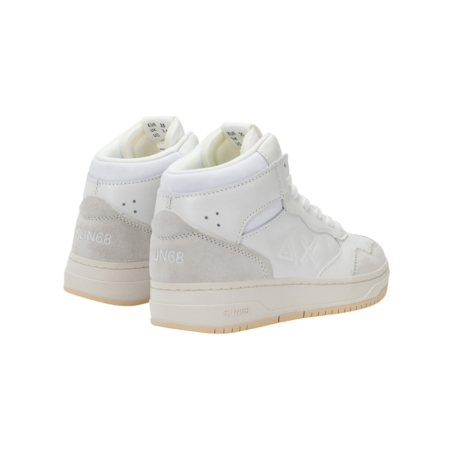 Scarpe sportive Sun68 Boy'S Big Basket Evo Mid Teen Bianco Z45350T-01