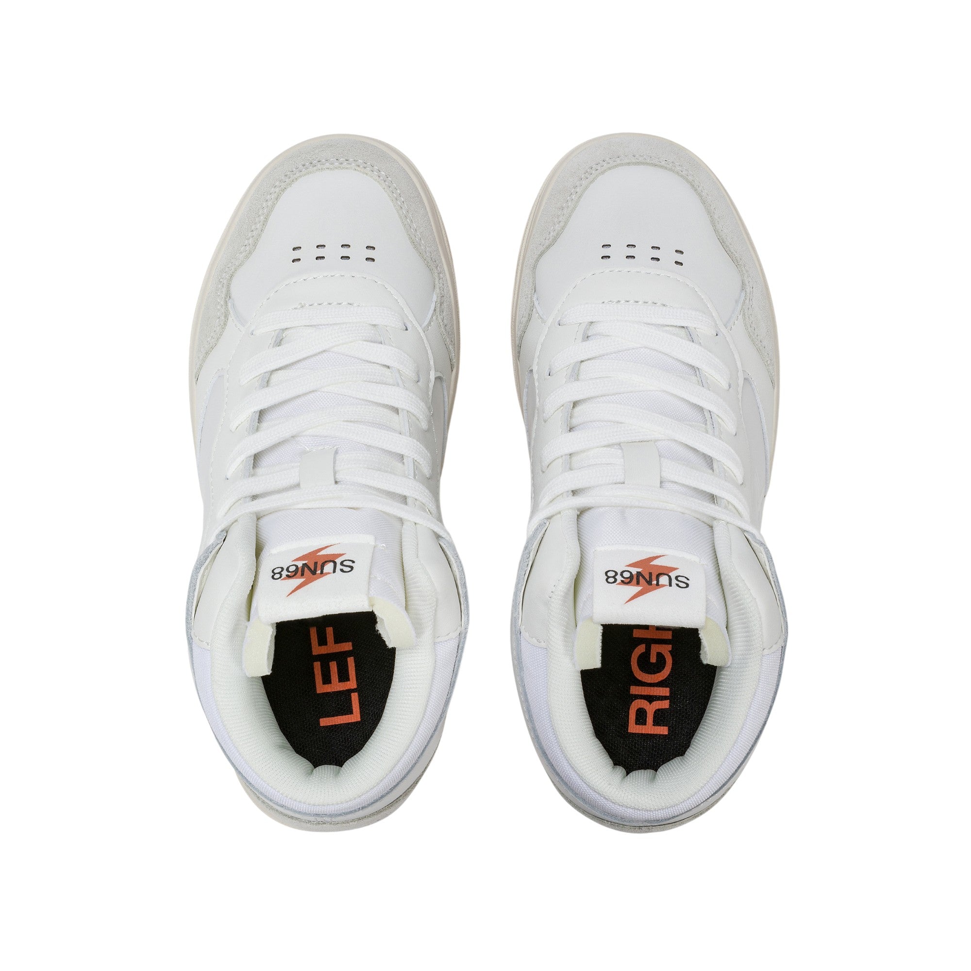  - ["FW25","Kids","Scarpe","Scarpe sportive","Sneakers","Sun68"] - Scarpe sportive Sun68 Boy'S Big Basket Evo Mid Teen Bianco Z45350T-01 - Lupis SRL