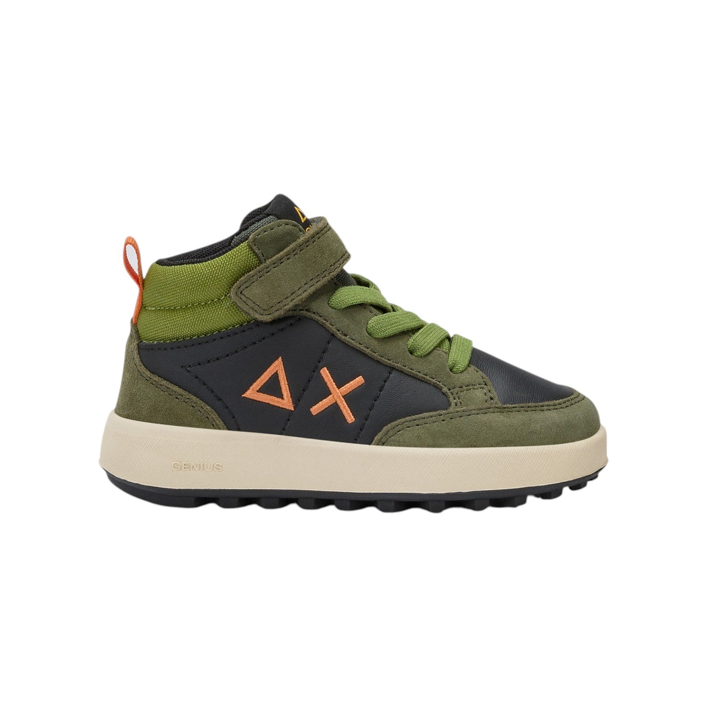 Scarpe sportive Sun68 Boy'S Genius Mid Baby Militare Scuro Z45335B-74