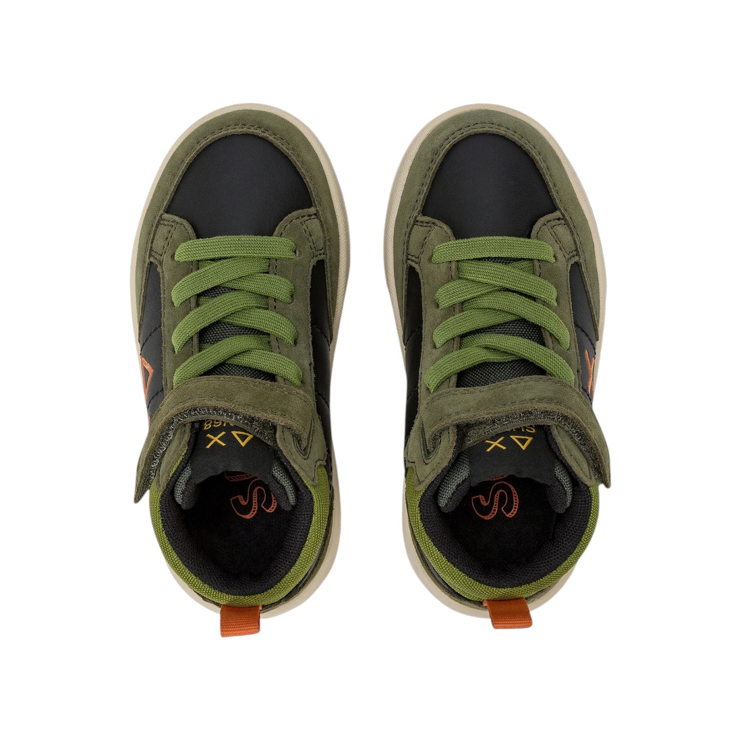Scarpe sportive Sun68 Boy'S Genius Mid Baby Militare Scuro Z45335B-74