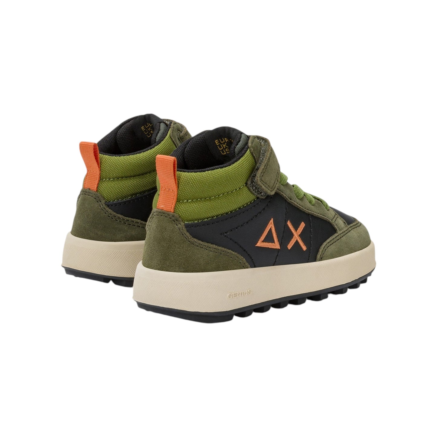 Scarpe sportive Sun68 Boy'S Genius Mid Baby Militare Scuro Z45335B-74