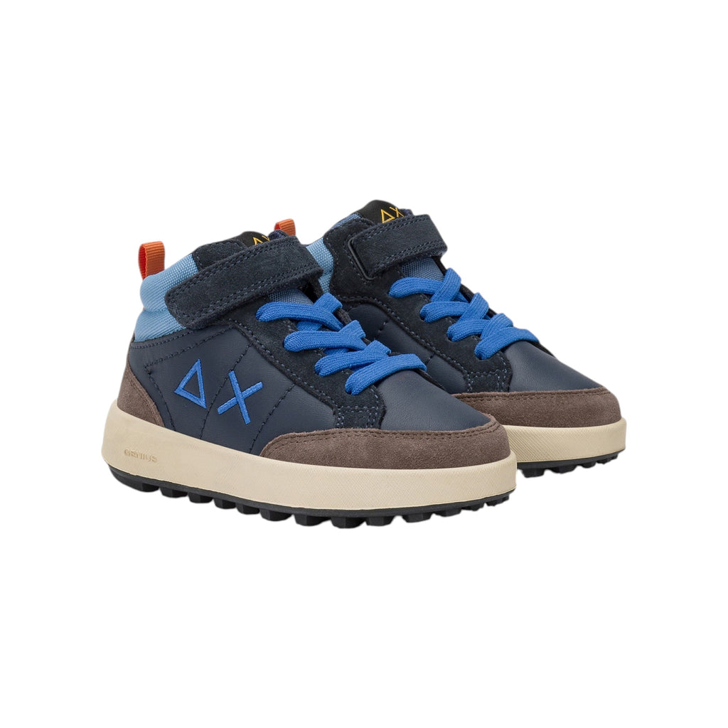  - ["FW25","Kids","Scarpe","Scarpe sportive","Sneakers","Sun68"] - Scarpe sportive Sun68 Boy'S Genius Mid Baby Navy Blue Z45335B-07 - Lupis SRL