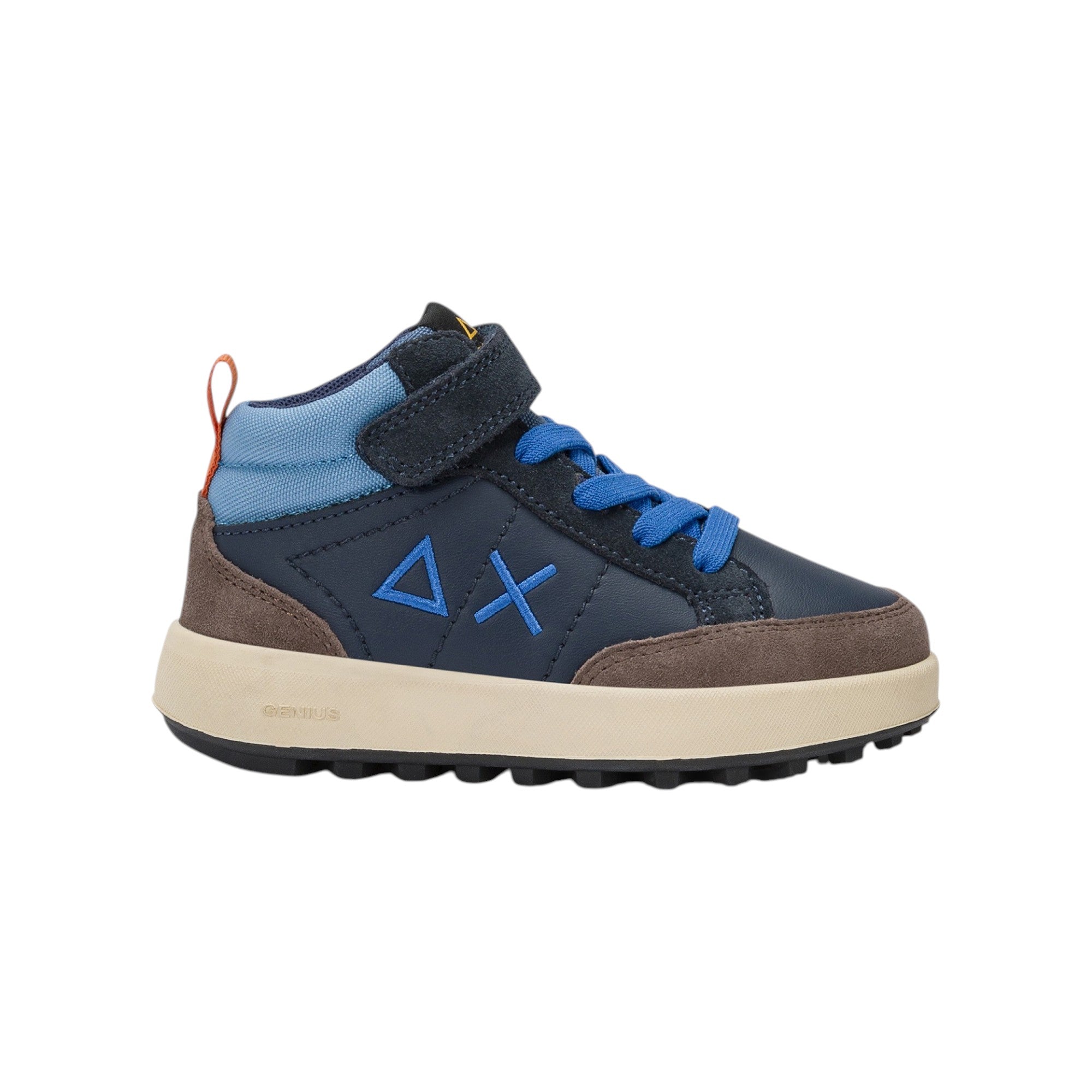  - ["FW25","Kids","Scarpe","Scarpe sportive","Sneakers","Sun68"] - Scarpe sportive Sun68 Boy'S Genius Mid Baby Navy Blue Z45335B-07 - Lupis SRL