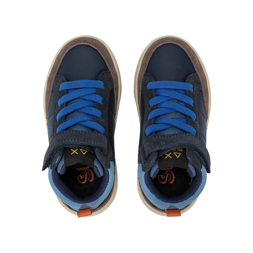  - ["FW25","Kids","Scarpe","Scarpe sportive","Sneakers","Sun68"] - Scarpe sportive Sun68 Boy'S Genius Mid Baby Navy Blue Z45335B-07 - Lupis SRL