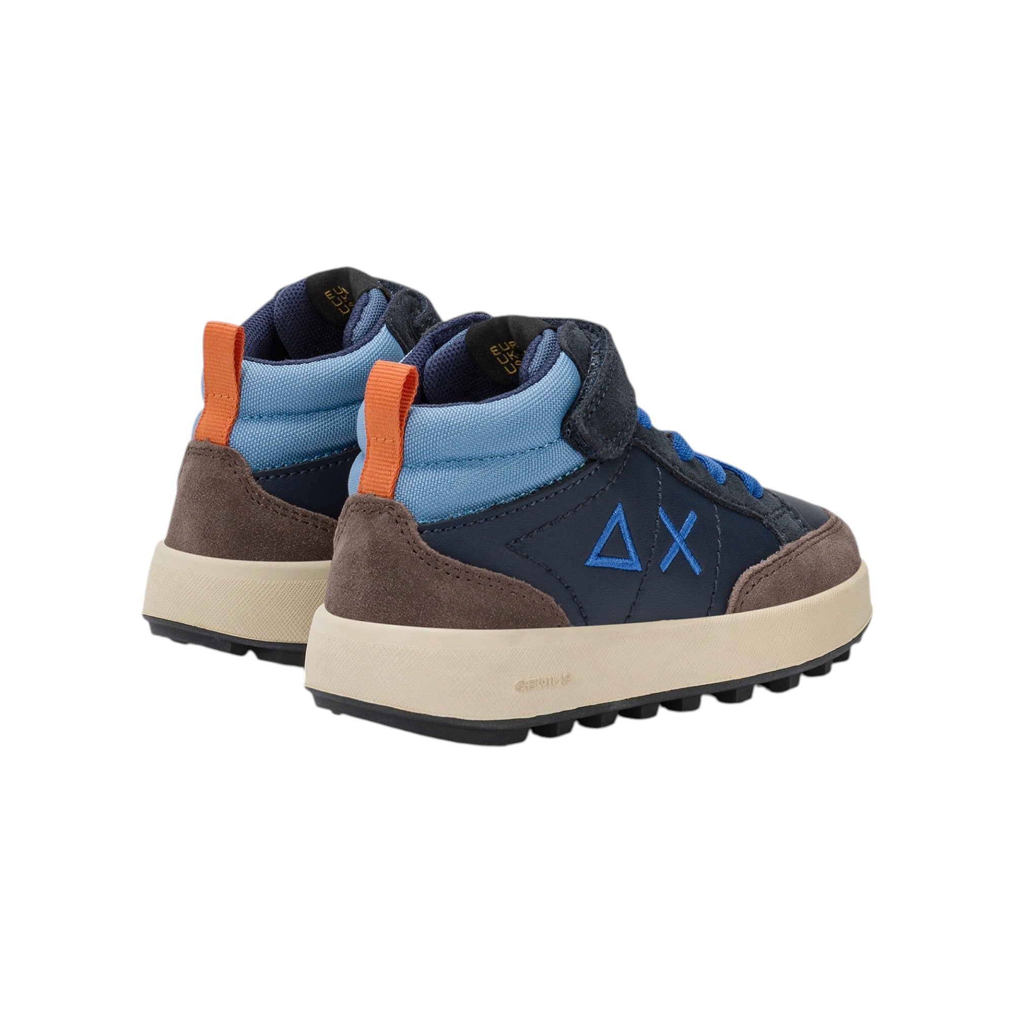  - ["FW25","Kids","Scarpe","Scarpe sportive","Sneakers","Sun68"] - Scarpe sportive Sun68 Boy'S Genius Mid Baby Navy Blue Z45335B-07 - Lupis SRL