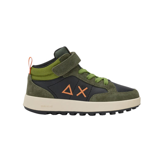 Scarpe sportive Sun68 Boy'S Genius Mid Kid Militare Scuro Z45335K-74